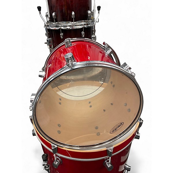 Used PDP by DW 3 Piece Concept Series Candy Apple Red Drum Kit