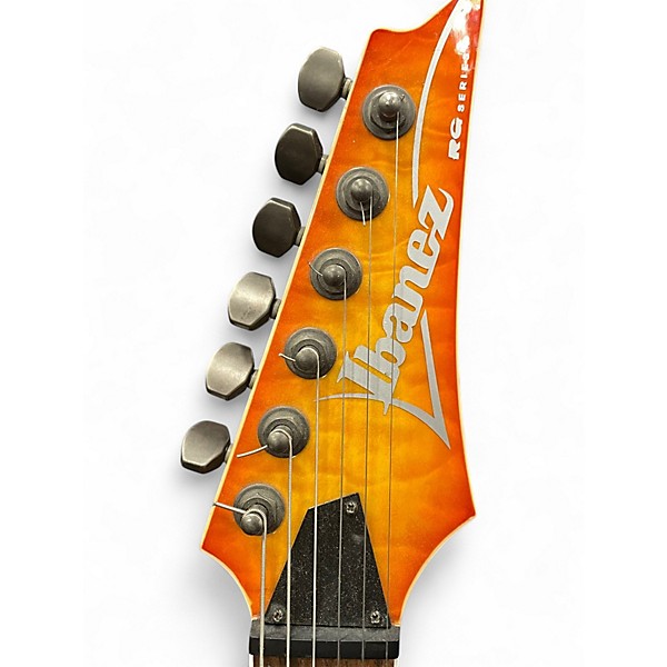 Used Ibanez Rg 3ex1 Orange Solid Body Electric Guitar