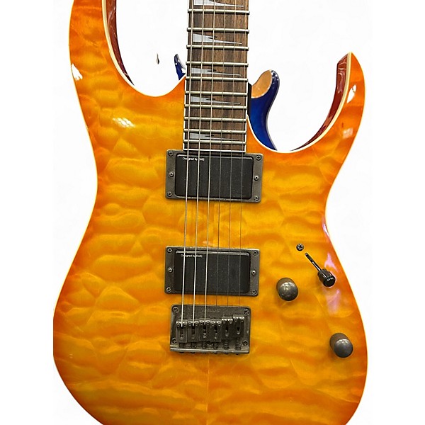 Used Ibanez Rg 3ex1 Orange Solid Body Electric Guitar