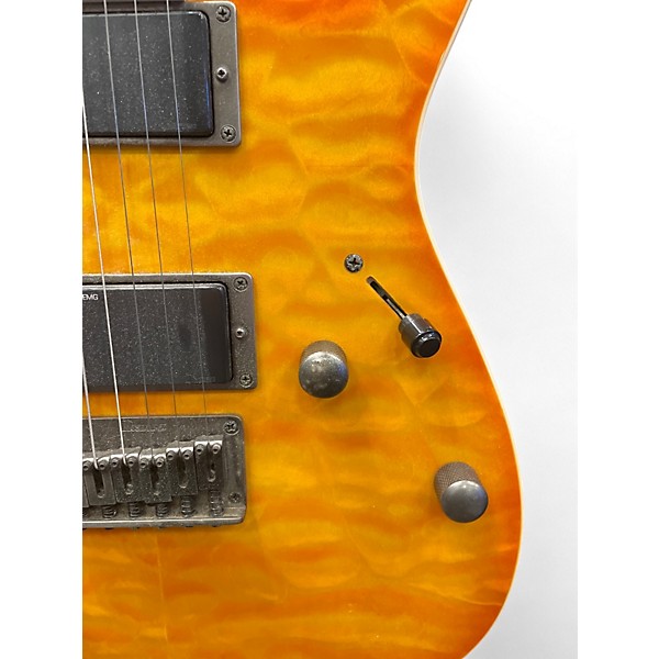 Used Ibanez Rg 3ex1 Orange Solid Body Electric Guitar