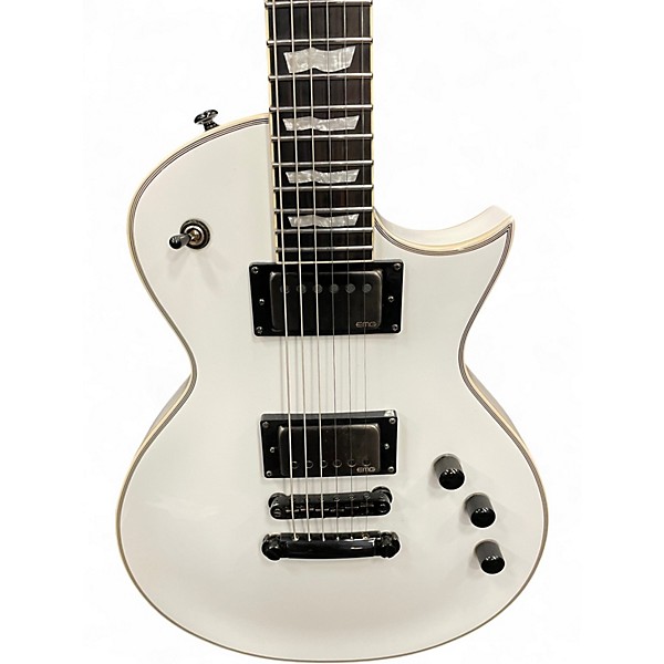 Used ESP EC1001CTM White Solid Body Electric Guitar
