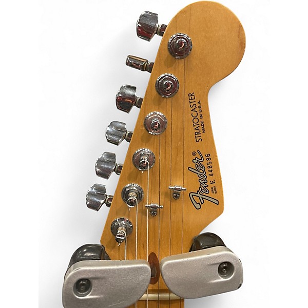 Used Fender American Standard Stratocaster Black Solid Body Electric Guitar