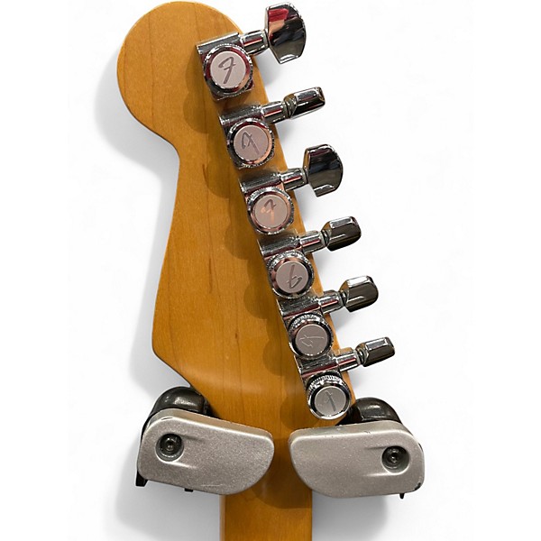 Used Fender American Standard Stratocaster Black Solid Body Electric Guitar