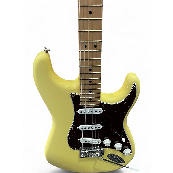 Used 2023 Fender Player Stratocaster Cream Solid Body Electric Guitar