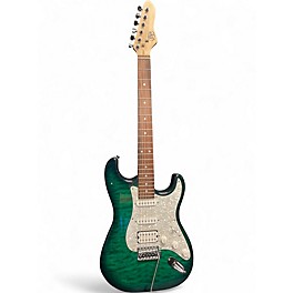 Used Jbp Strat Style Green Solid Body Electric Guitar
