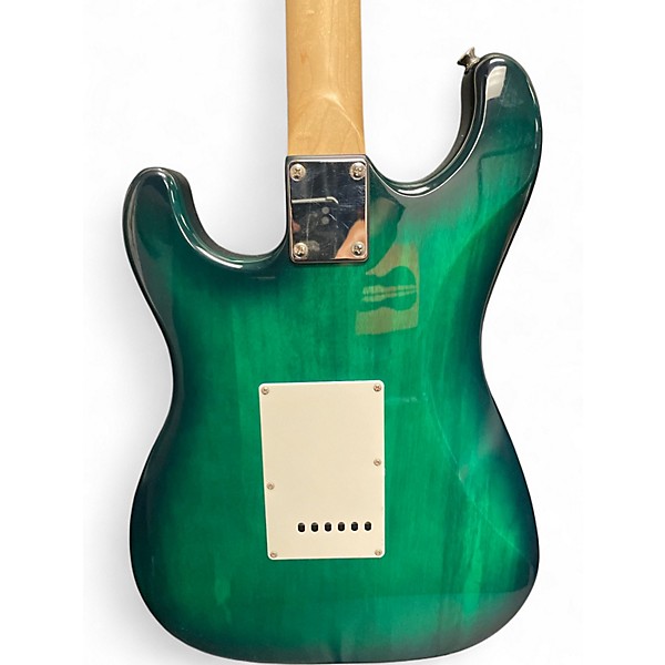 Used Jbp Strat Style Green Solid Body Electric Guitar