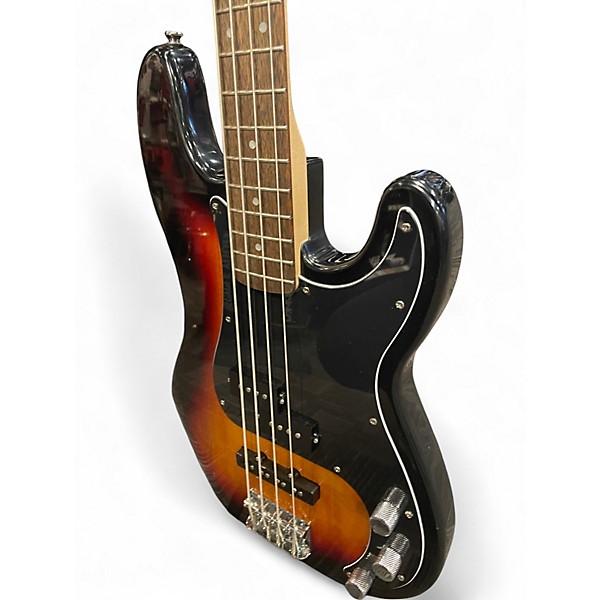 Used Squier Precision Bass 2 Color Sunburst Electric Bass Guitar