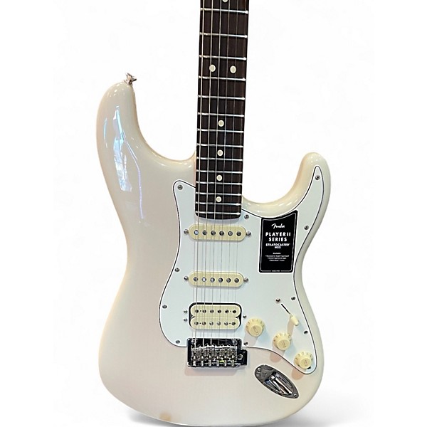Used Fender Player II Stratocaster HSS Olympic White Solid Body Electric Guitar
