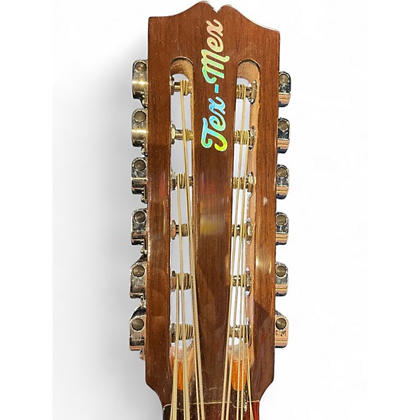 Used Texmex BAJO SEXTO Natural Latin Stringed Instrument