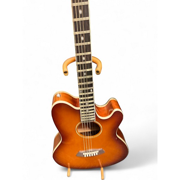 Used Ibanez TCY10E Talman Vintage Sunburst Acoustic Electric Guitar