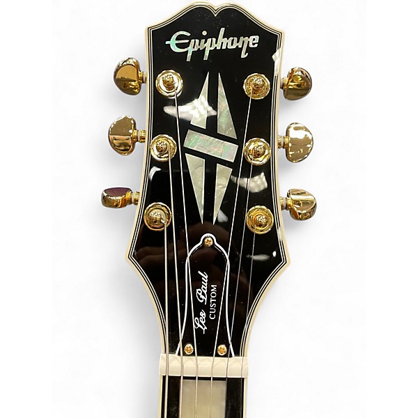 Used Epiphone Les Paul Custom Koa Natural Solid Body Electric Guitar