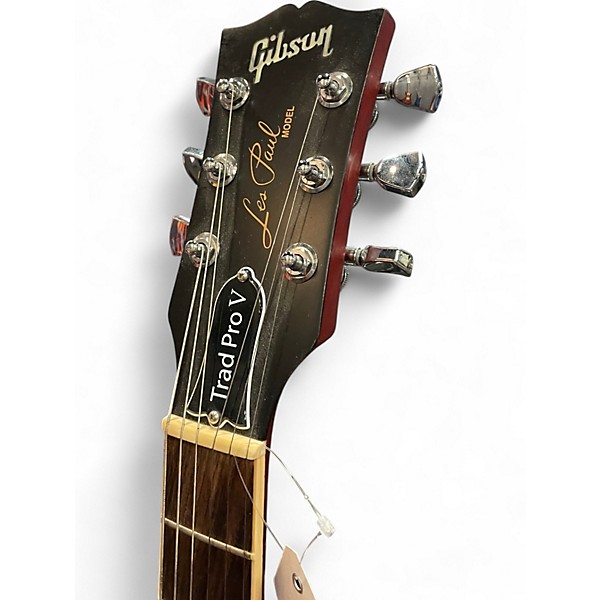 Used Gibson Les Paul Traditional Pro V Heritage Cherry Solid Body Electric Guitar