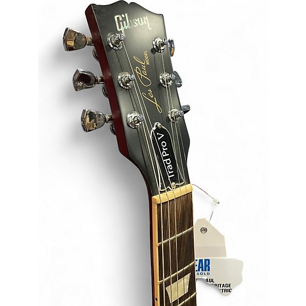 Used Gibson Les Paul Traditional Pro V Heritage Cherry Solid Body Electric Guitar