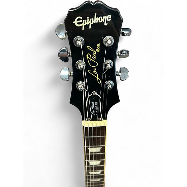 Used Epiphone Les Paul Standard Ebony Solid Body Electric Guitar