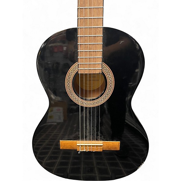 Used Lucero LC100 Black Classical Acoustic Guitar