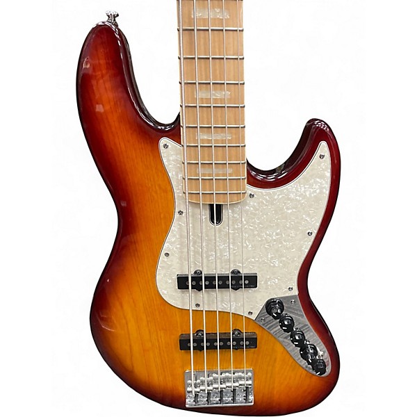Used Sire Marcus Miller V7 Alder 5 String Honey Burst Electric Bass Guitar