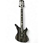 Used Schecter Guitar Research Synyster Gates Signature Custom Black and Silver Solid Body Electric Guitar thumbnail