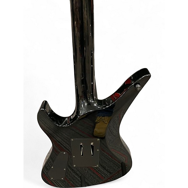 Used Schecter Guitar Research Synyster Gates Signature Custom Black and Silver Solid Body Electric Guitar