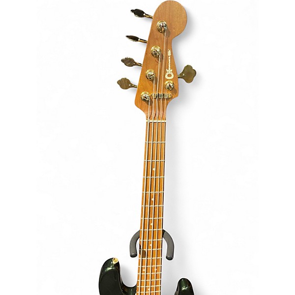 Used Charvel Pro-Mod San Dimas Bass JJ V Lambo Green Metallic Electric Bass Guitar