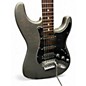 Used Fender  Stratocaster Deluxe Fat Strat Floyd Rose II Black and Silver Solid Body Electric Guitar thumbnail