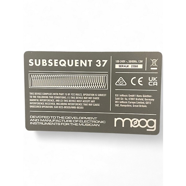 Used Moog Subsequent 37 Synthesizer