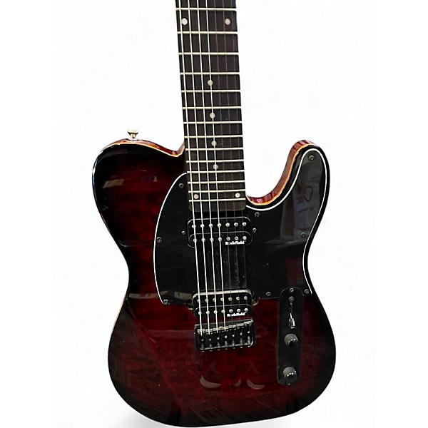 Used Michael Kelly 507 Trans Red Solid Body Electric Guitar