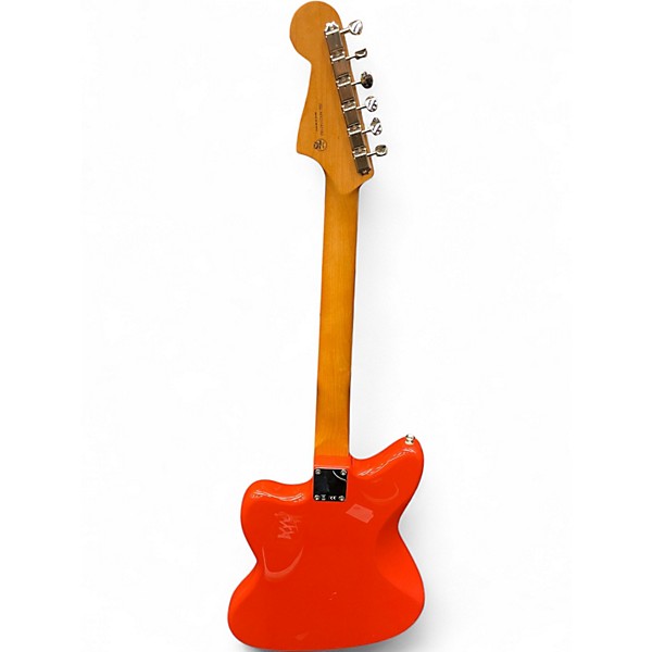 Used Fender Noventa Jazzmaster Capri Orange Solid Body Electric Guitar