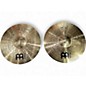 Used MEINL 14in HCS Hi Hat Pair Cymbal thumbnail