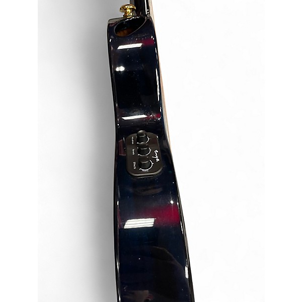 Used Enya feather mahogany Blue Ukulele