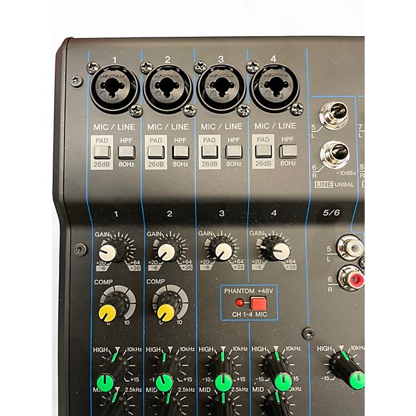 Used Yamaha MG10XU 10 Channel Mixer with Effects Unpowered Mixer