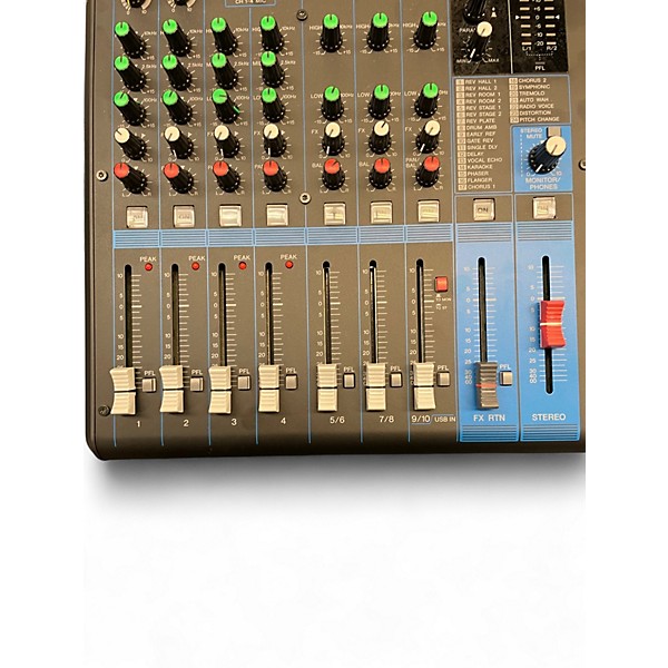 Used Yamaha MG10XU 10 Channel Mixer with Effects Unpowered Mixer