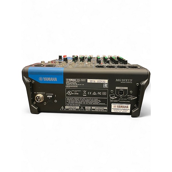 Used Yamaha MG10XU 10 Channel Mixer with Effects Unpowered Mixer