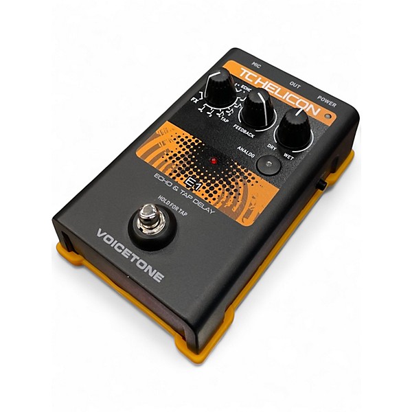 Used TC Helicon Voicetone E1 Echo and Delay Effect Pedal