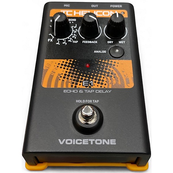 Used TC Helicon Voicetone E1 Echo and Delay Effect Pedal