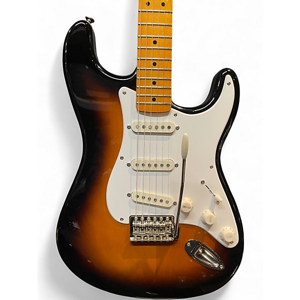 Used Squier Classic Vibe 1950S Stratocaster 3 Color Sunburst Solid Body Electric Guitar