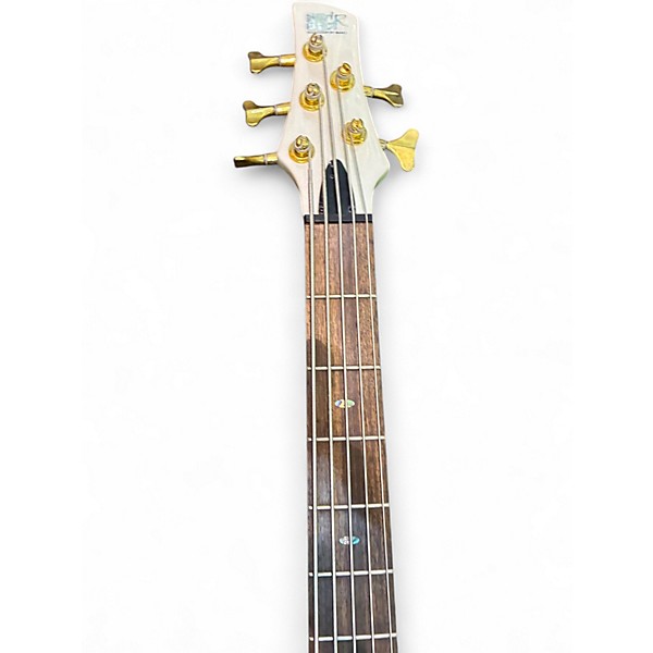 Used Ibanez SR535 5 String Pearl White Electric Bass Guitar