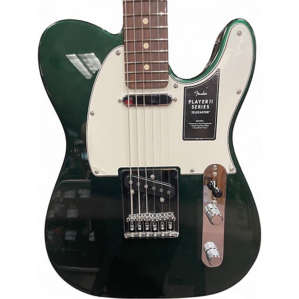Used Fender Player II Telecaster British Racing Green Solid Body Electric Guitar