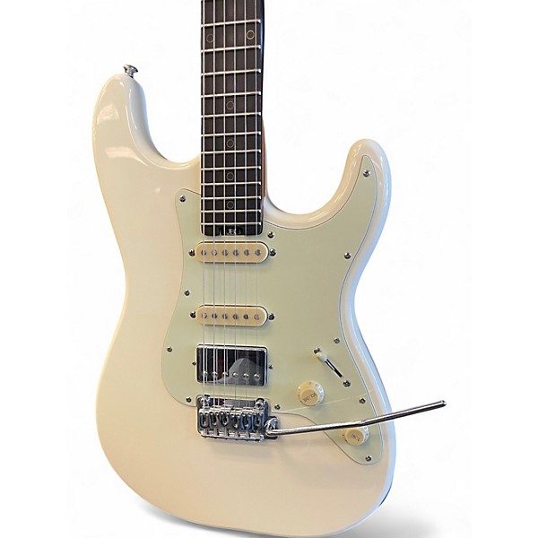 Used Schecter Guitar Research Nick Johnston HSS White Solid Body Electric Guitar