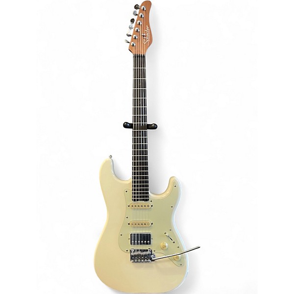Used Schecter Guitar Research Nick Johnston HSS White Solid Body Electric Guitar