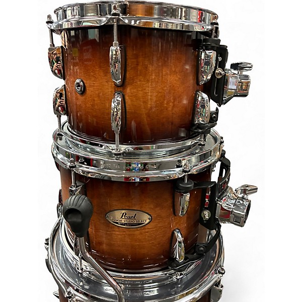 Used Pearl 5 Piece Session Studio Classic barnyeard brown burst Drum Kit