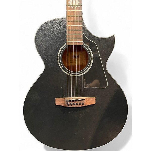 Used Cort EVL A6 Coarse Black Acoustic Electric Guitar
