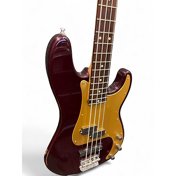 Used Parts Bass PJ Style Candy Cola Electric Bass Guitar