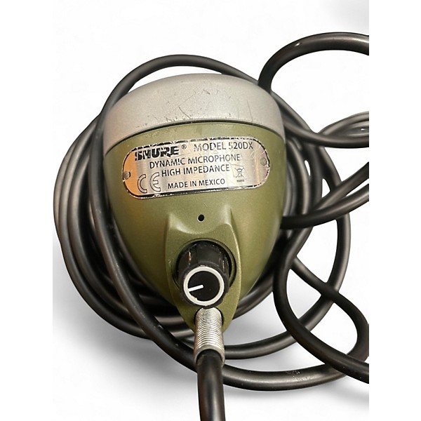 Used Shure 520DX Green Bullet Dynamic Microphone