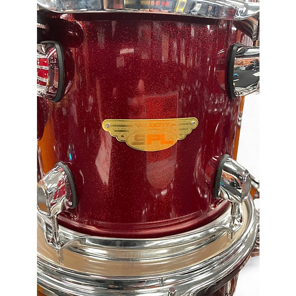 Used SPL 4 Piece Velocity Red sparkle Drum Kit
