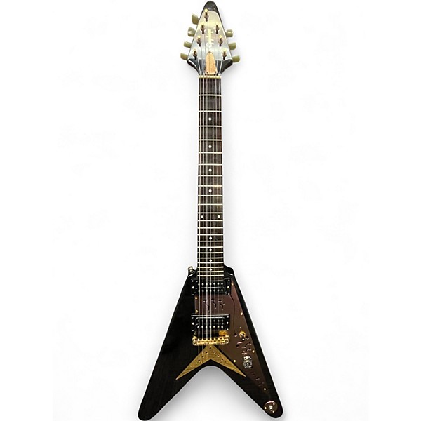 Used Epiphone KORINA FLYING V7 EBONY Solid Body Electric Guitar
