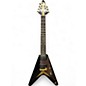 Used Epiphone KORINA FLYING V7 EBONY Solid Body Electric Guitar