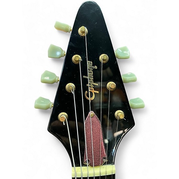 Used Epiphone KORINA FLYING V7 EBONY Solid Body Electric Guitar