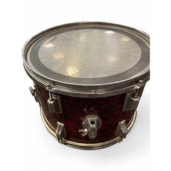 Vintage 1960s Rogers 4 Piece drums Red Drum Kit