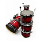 Used TAMA 9 Piece Silverstar TRANSPARENT RED Drum Kit