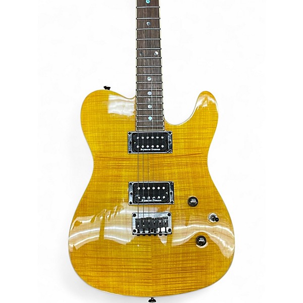 Used Fender Special Edition Custom Telecaster FMT HH Amber Solid Body Electric Guitar